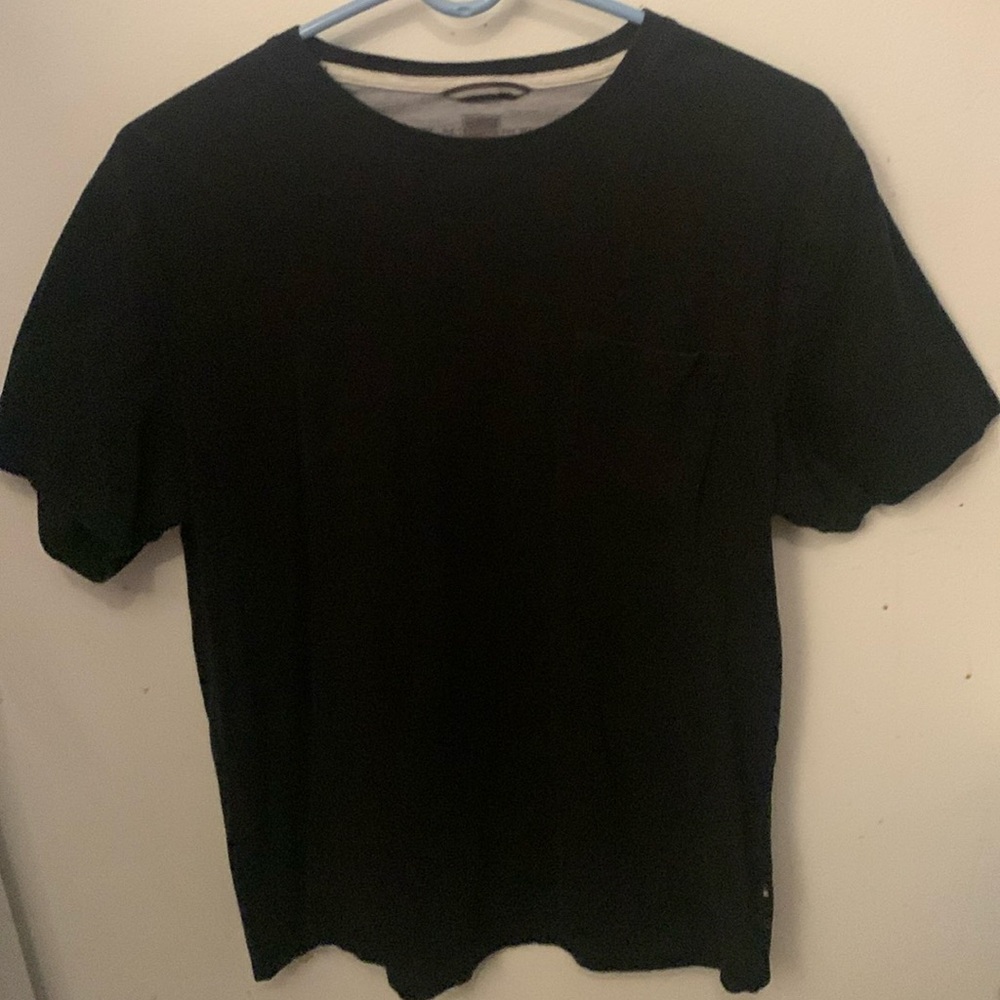 Stellar Super Soft Black Briwn 1826 Pure Cotton Crewneck T w/ front pocket SZ L